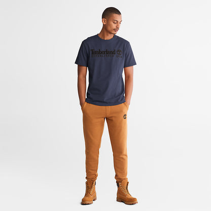Mens Outdoor Heritage Logo T-Shirt for Men in Navy - Timberland