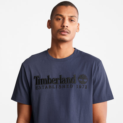 Mens Outdoor Heritage Logo T-Shirt for Men in Navy - Timberland