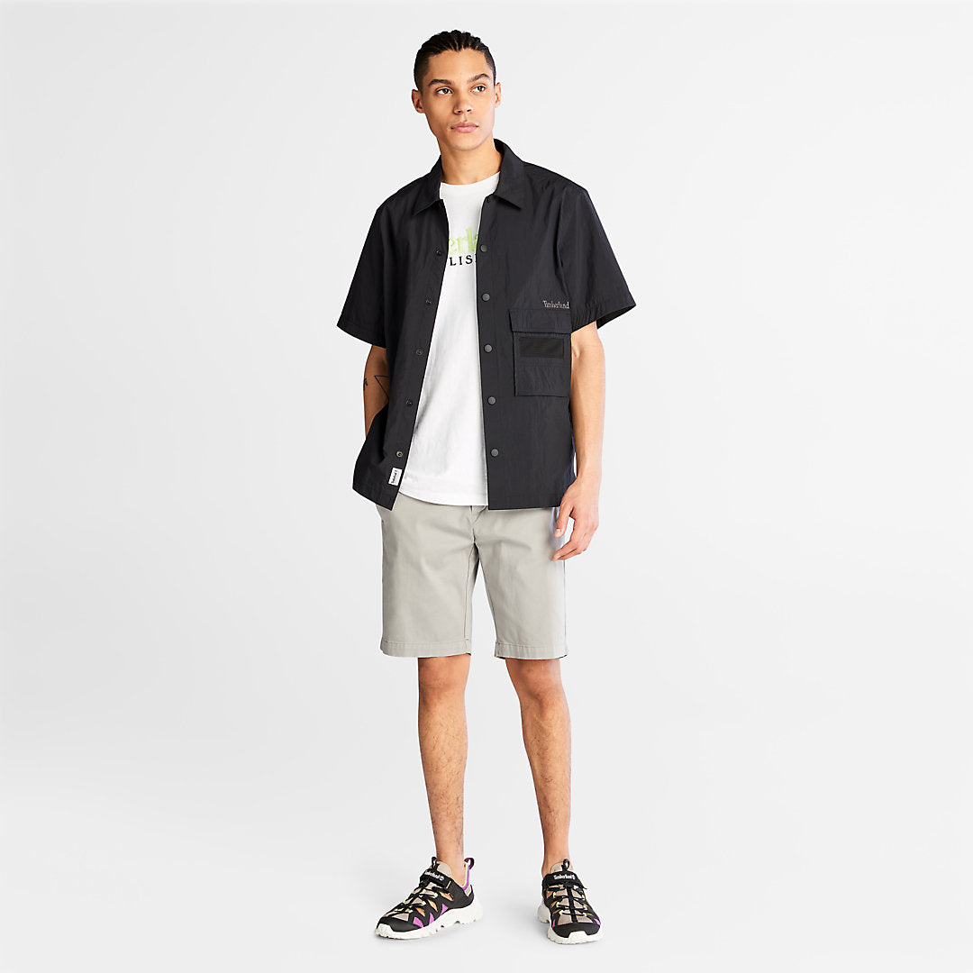 Mens Outdoor Heritage Linear-Logo T-Shirt for Men in White - Timberland