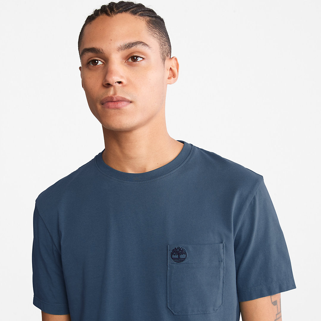 Mens Dunstan River One-Pocket T-Shirt for Men in Blue - Timberland