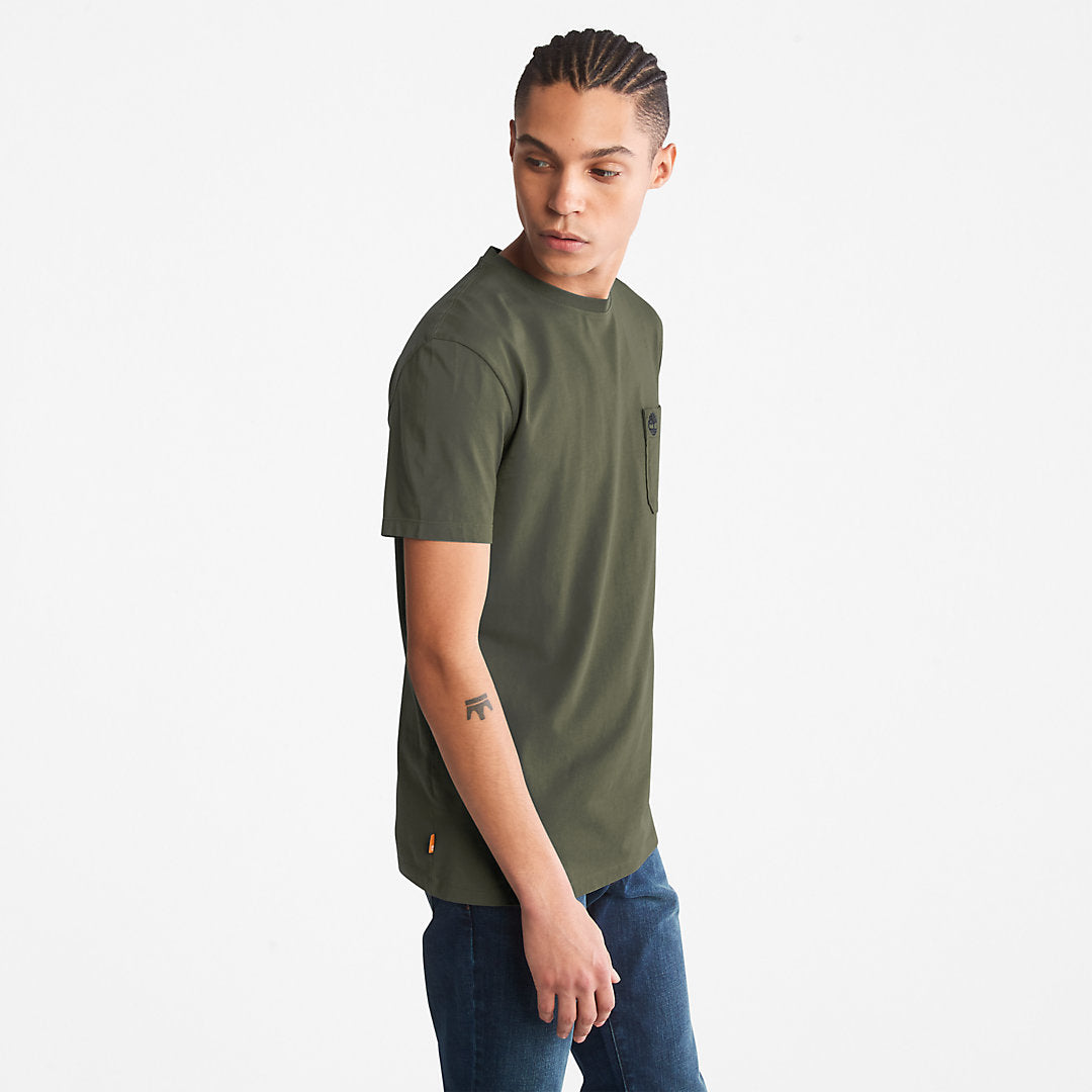 Mens Dunstan River Pocket T-shirt for Men in Green - Timberland