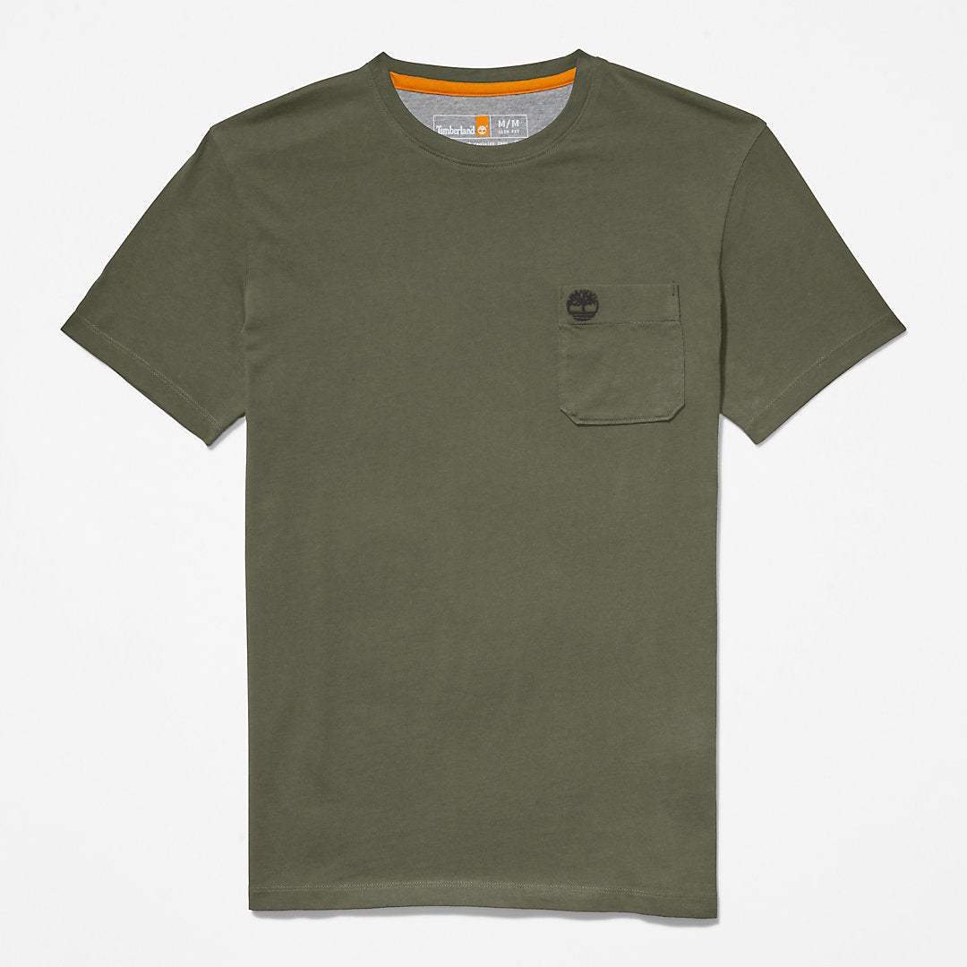 Mens Dunstan River Pocket T-shirt for Men in Green - Timberland