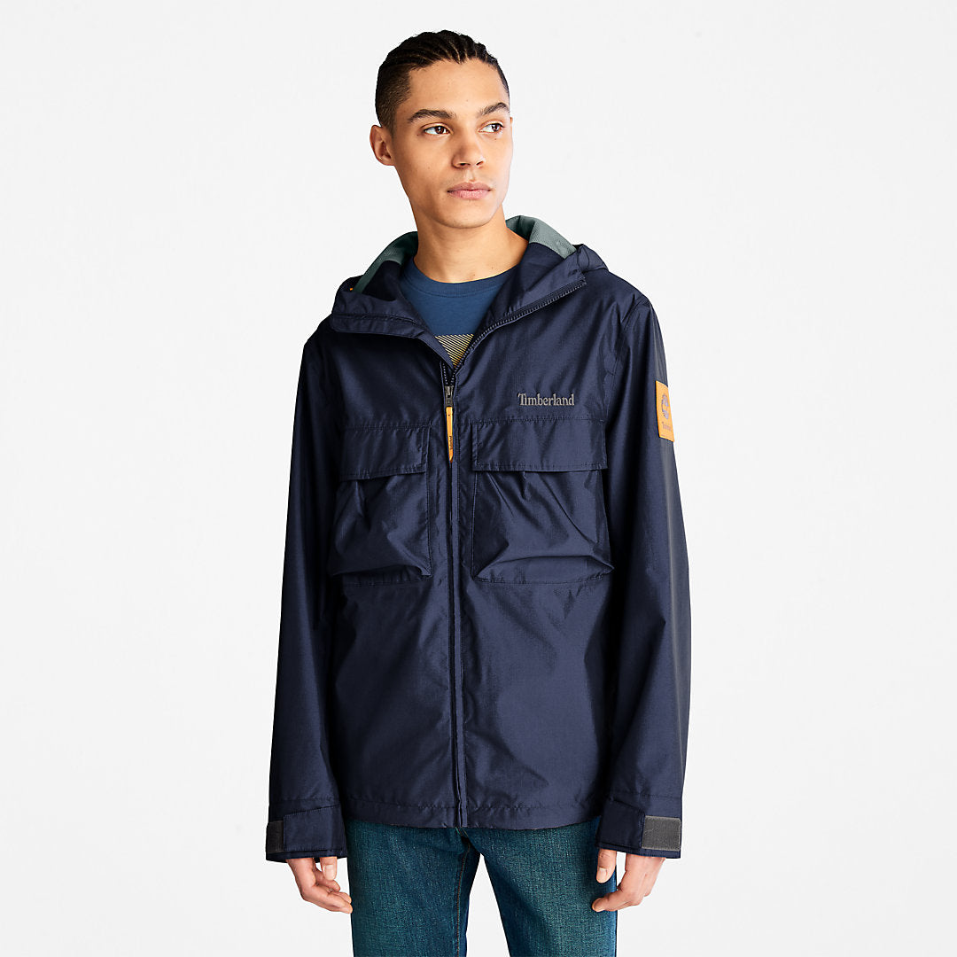 Mens Outdoor Heritage Hooded Jacket for Men in Navy - Timberland