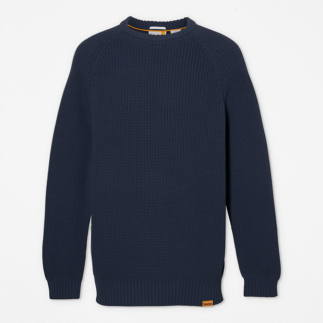 Mens Beards Brook Crew-Neck Sweater for Men in Navy - Timberland