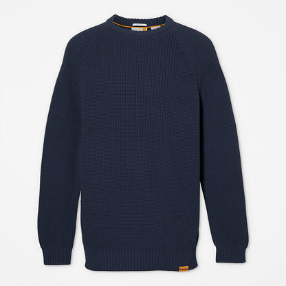 Mens Beards Brook Crew-Neck Sweater for Men in Navy - Timberland