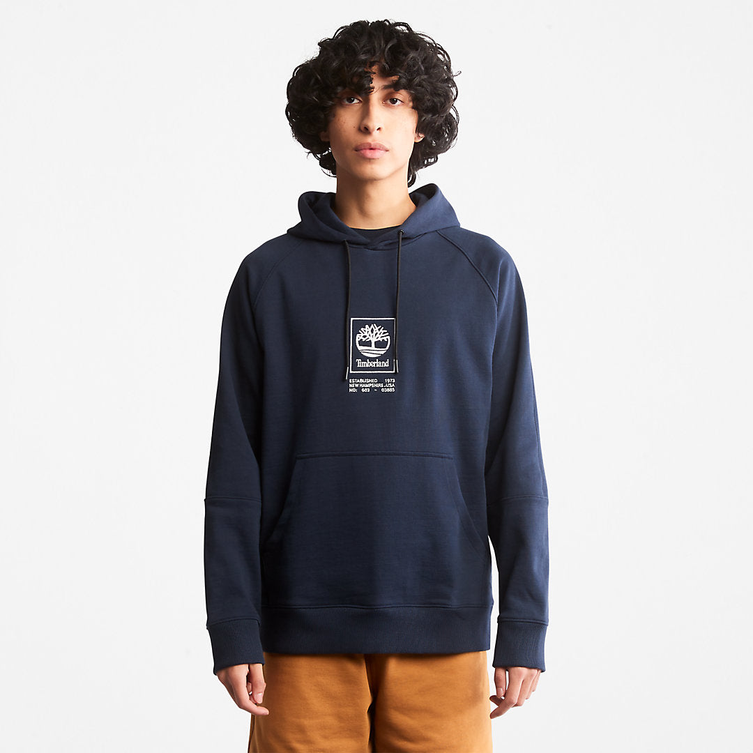 Mens Heavyweight Logo Hoodie for All Gender in Navy - Timberland