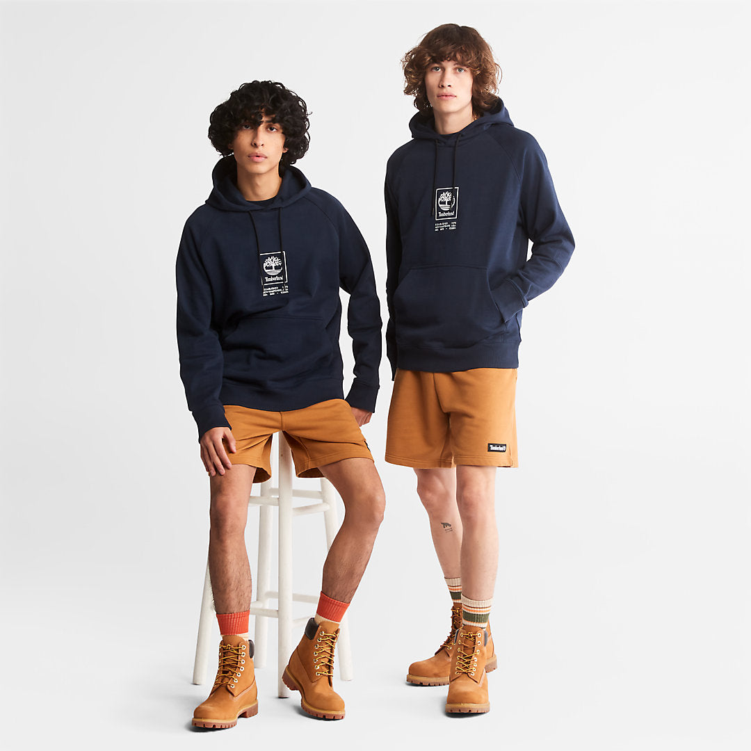 Mens Heavyweight Logo Hoodie for All Gender in Navy - Timberland