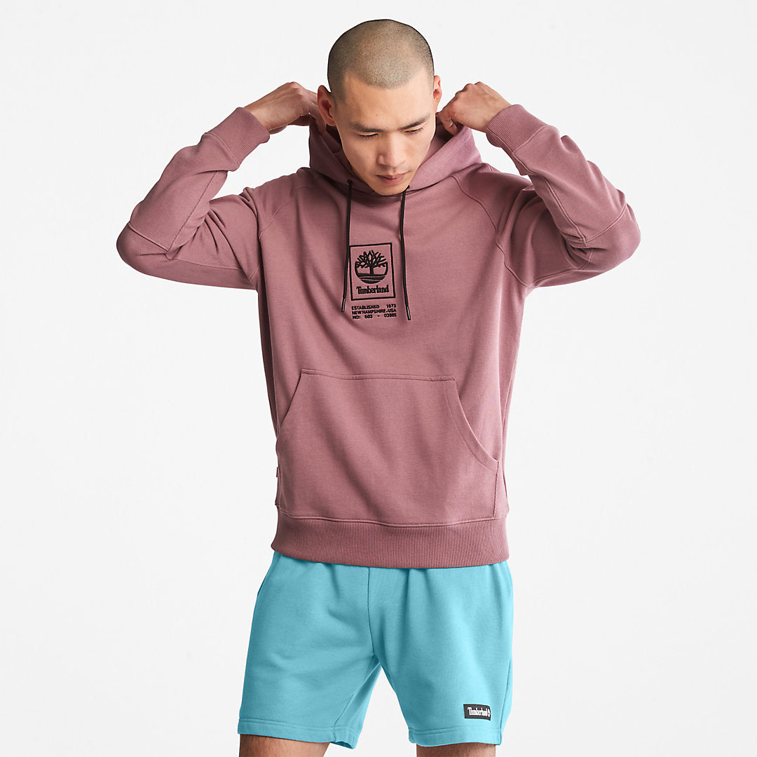 Mens Heavyweight Logo Hoodie for All Gender in Pink - Timberland