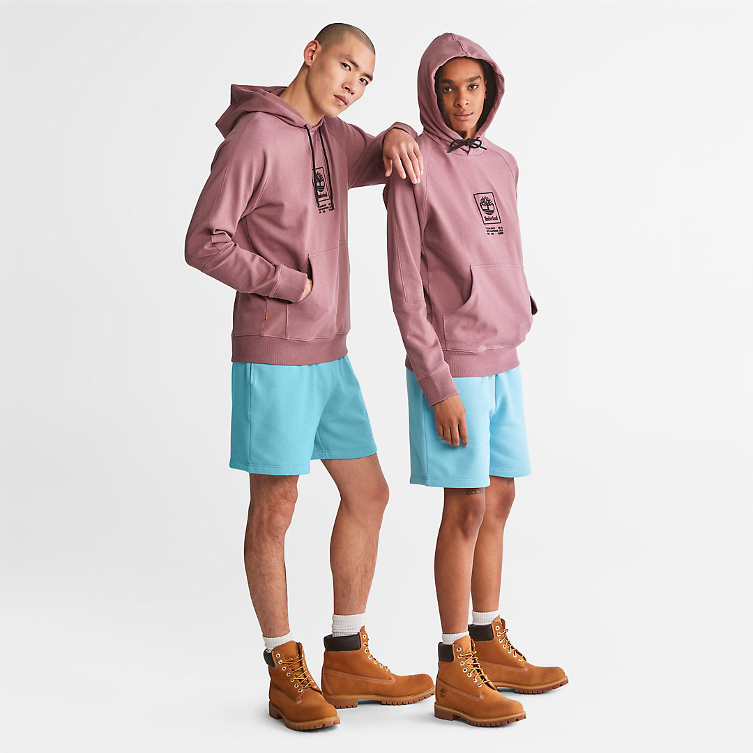 Mens Heavyweight Logo Hoodie for All Gender in Pink - Timberland