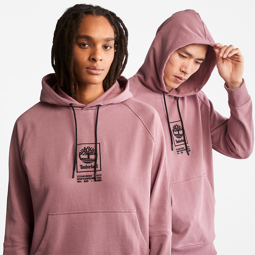 Mens Heavyweight Logo Hoodie for All Gender in Pink - Timberland