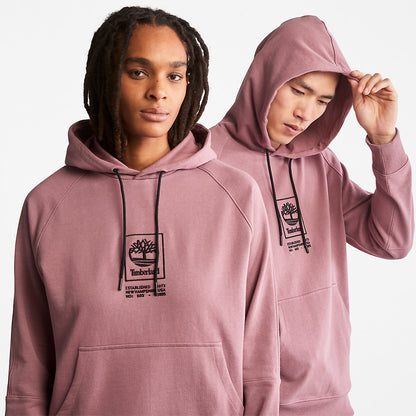 Mens Heavyweight Logo Hoodie for All Gender in Pink - Timberland