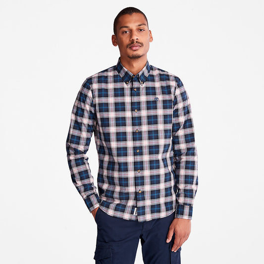 Mens Eastham River Tartan Shirt for Men in Light Grey - Timberland