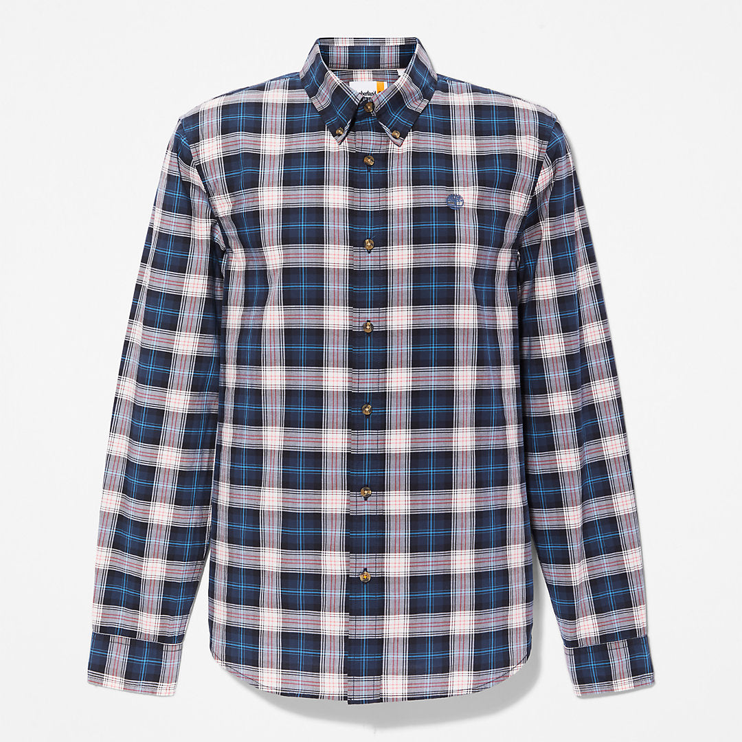 Mens Eastham River Tartan Shirt for Men in Light Grey - Timberland