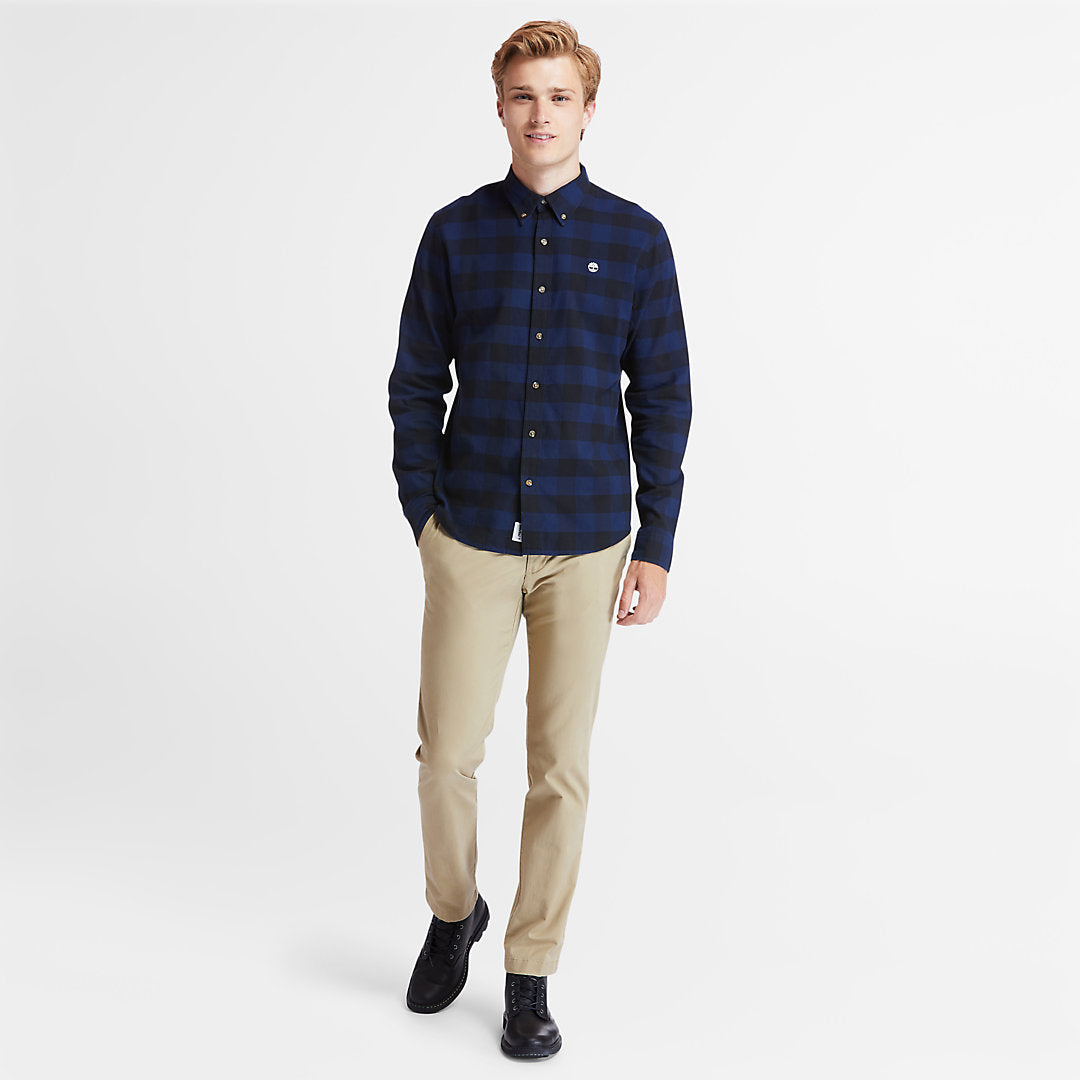Mens Mascoma River Check Shirt for Men in Navy - Timberland