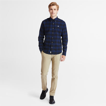 Mens Mascoma River Check Shirt for Men in Navy - Timberland