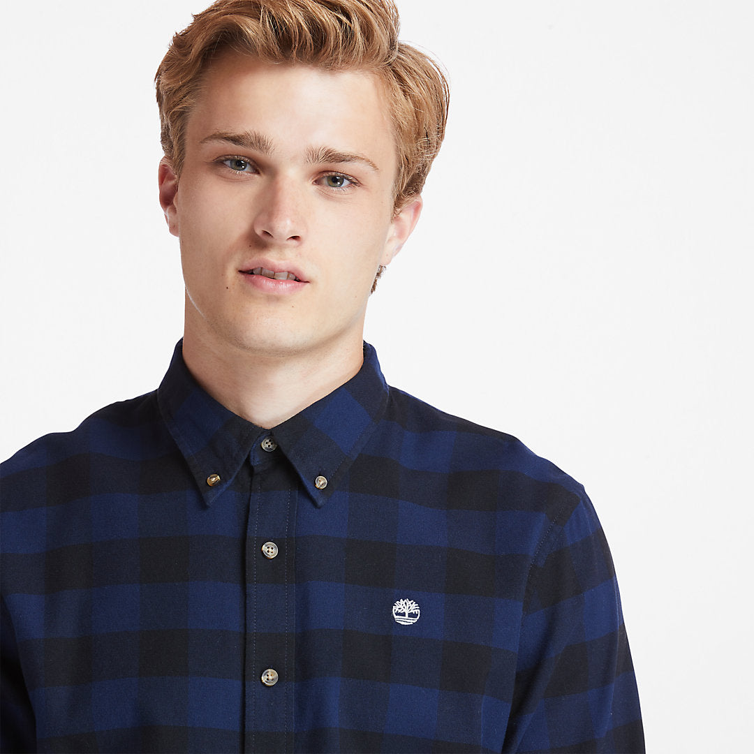 Mens Mascoma River Check Shirt for Men in Navy - Timberland