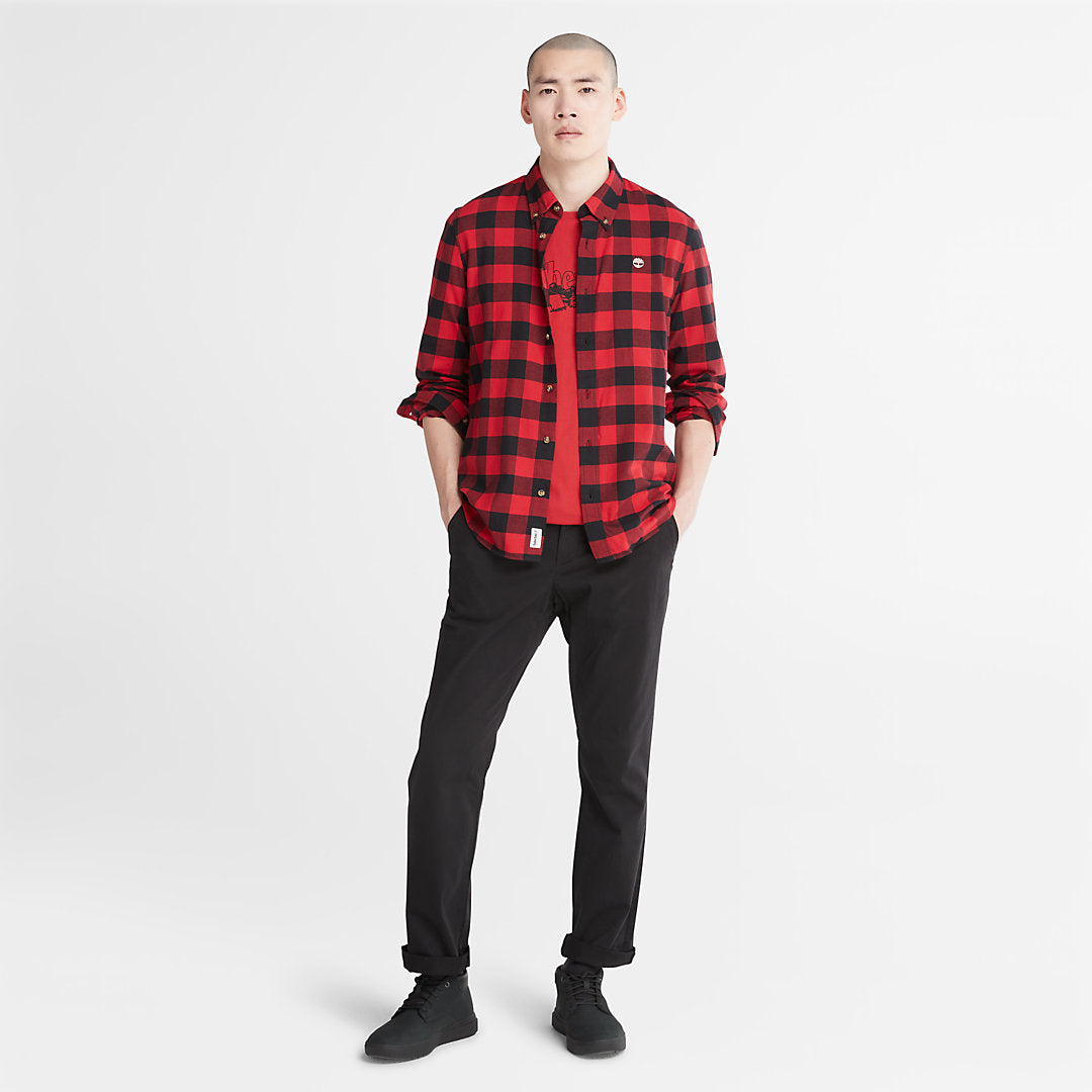 Mens Mascoma River Check Shirt for Men in Red - Timberland