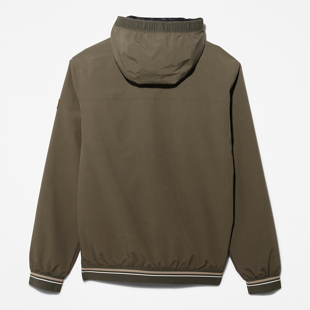 Mens Coastal Cool Hooded Bomber Jacket for Men in Green - Timberland