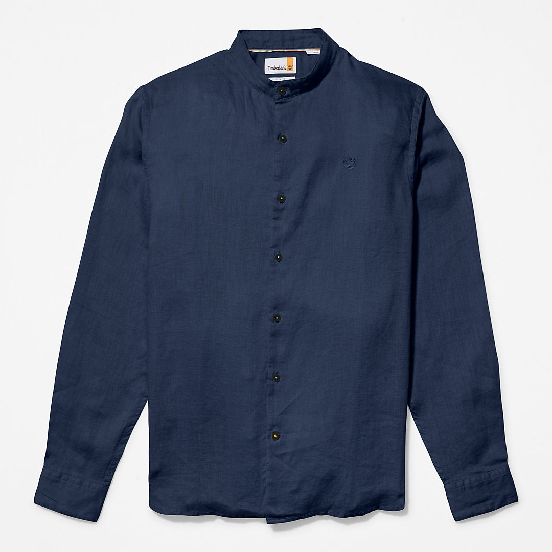 Mens Mill River Linen Shirt for Men in Navy - Timberland
