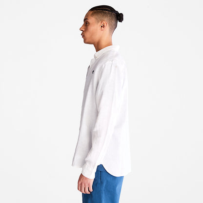 Mens Mill River LS Linen Shirt for Men in White - Timberland