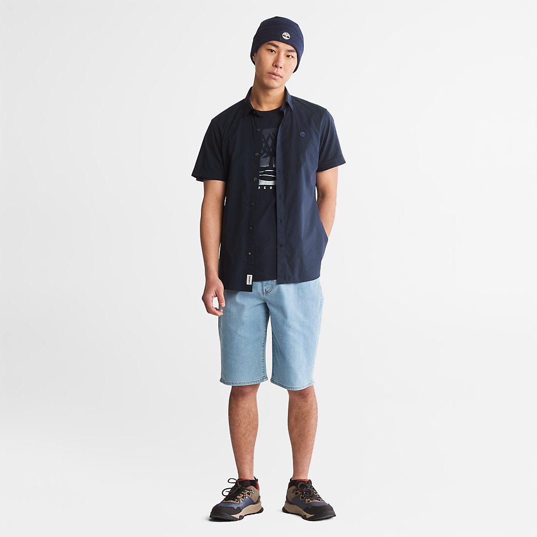 Mens Canobie Lake Denim Shorts for Men in Blue - Timberland