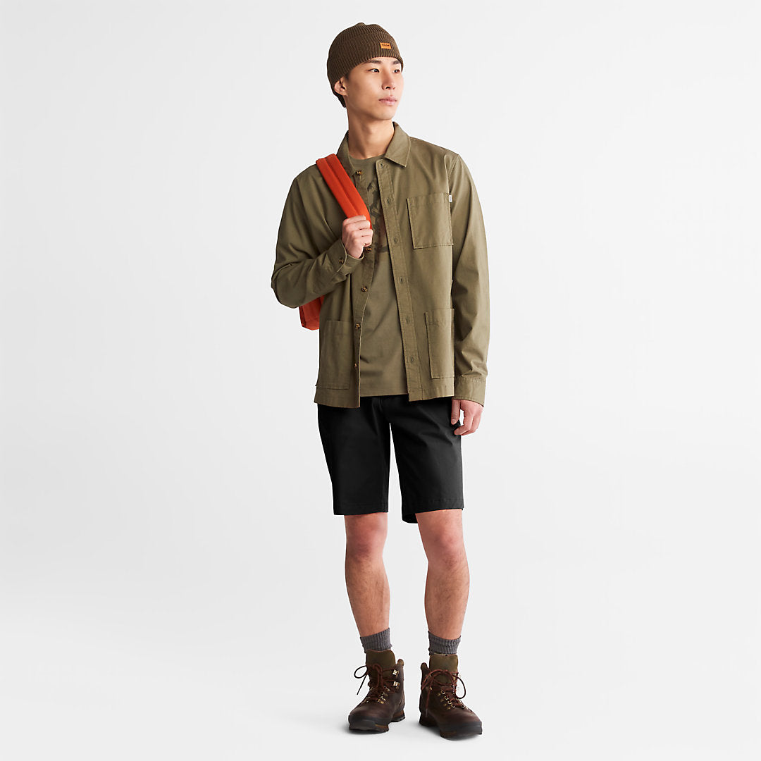 Mens Squam Lake Stretch Chino Shorts for Men in Black - Timberland