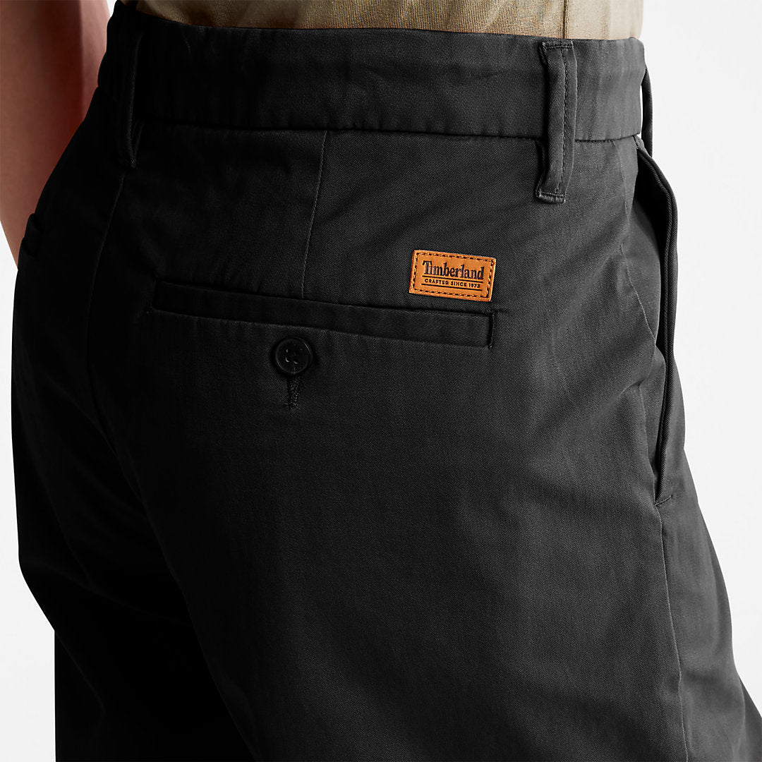 Mens Squam Lake Stretch Chino Shorts for Men in Black - Timberland