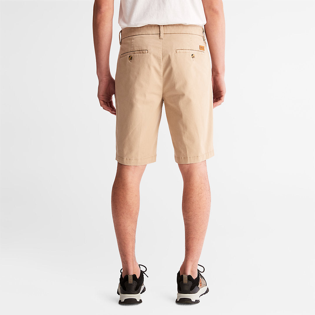 Mens Squam Lake Stretch Chino Shorts for Men in Beige - Timberland