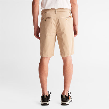 Mens Squam Lake Stretch Chino Shorts for Men in Beige - Timberland