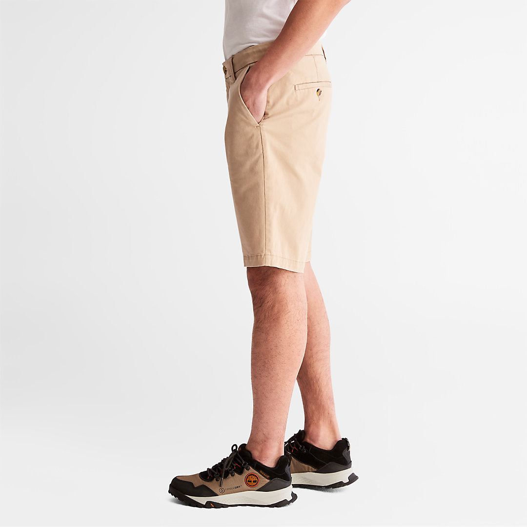 Mens Squam Lake Stretch Chino Shorts for Men in Beige - Timberland