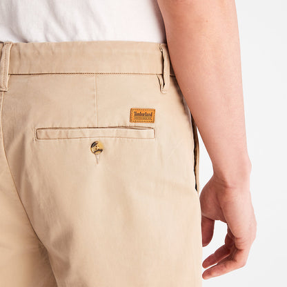 Mens Squam Lake Stretch Chino Shorts for Men in Beige - Timberland