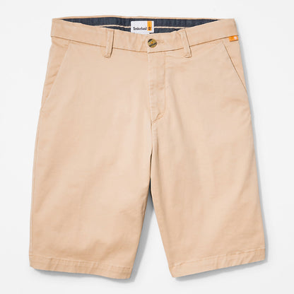 Mens Squam Lake Stretch Chino Shorts for Men in Beige - Timberland
