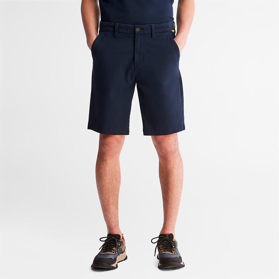 Mens Squam Lake Stretch Chino Shorts for Men in Navy - Timberland