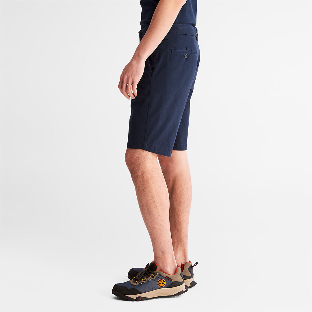 Mens Squam Lake Stretch Chino Shorts for Men in Navy - Timberland