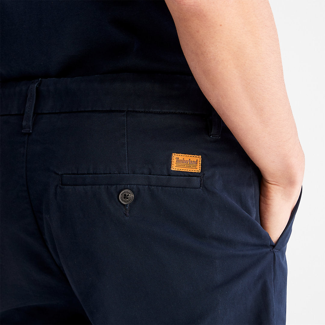 Mens Squam Lake Stretch Chino Shorts for Men in Navy - Timberland