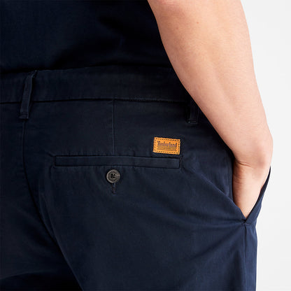 Mens Squam Lake Stretch Chino Shorts for Men in Navy - Timberland