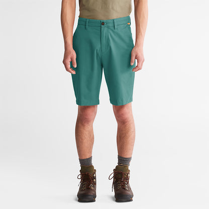 Mens Squam Lake Stretch Chino Shorts for Men in Green - Timberland