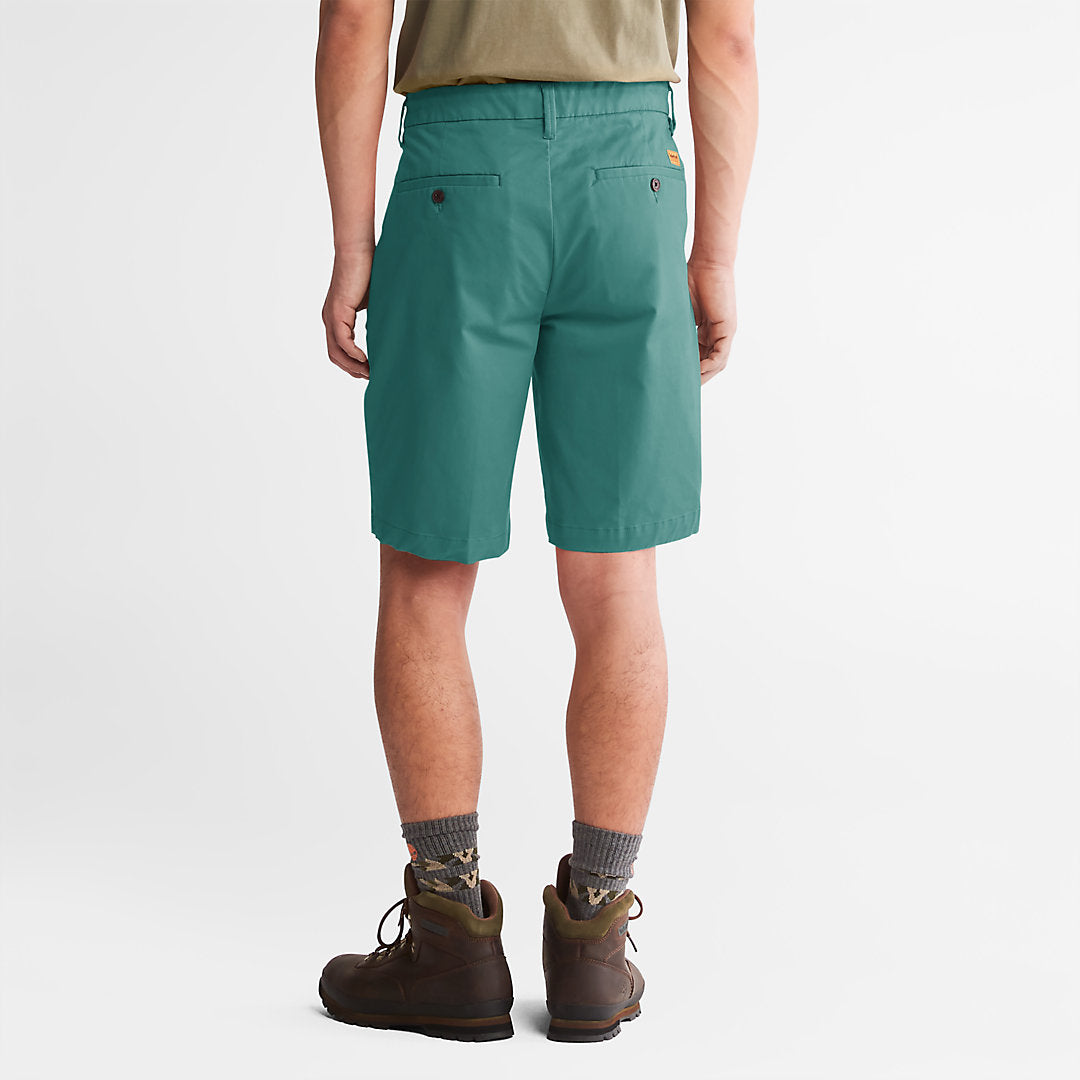 Mens Squam Lake Stretch Chino Shorts for Men in Green - Timberland