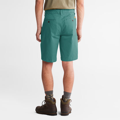Mens Squam Lake Stretch Chino Shorts for Men in Green - Timberland