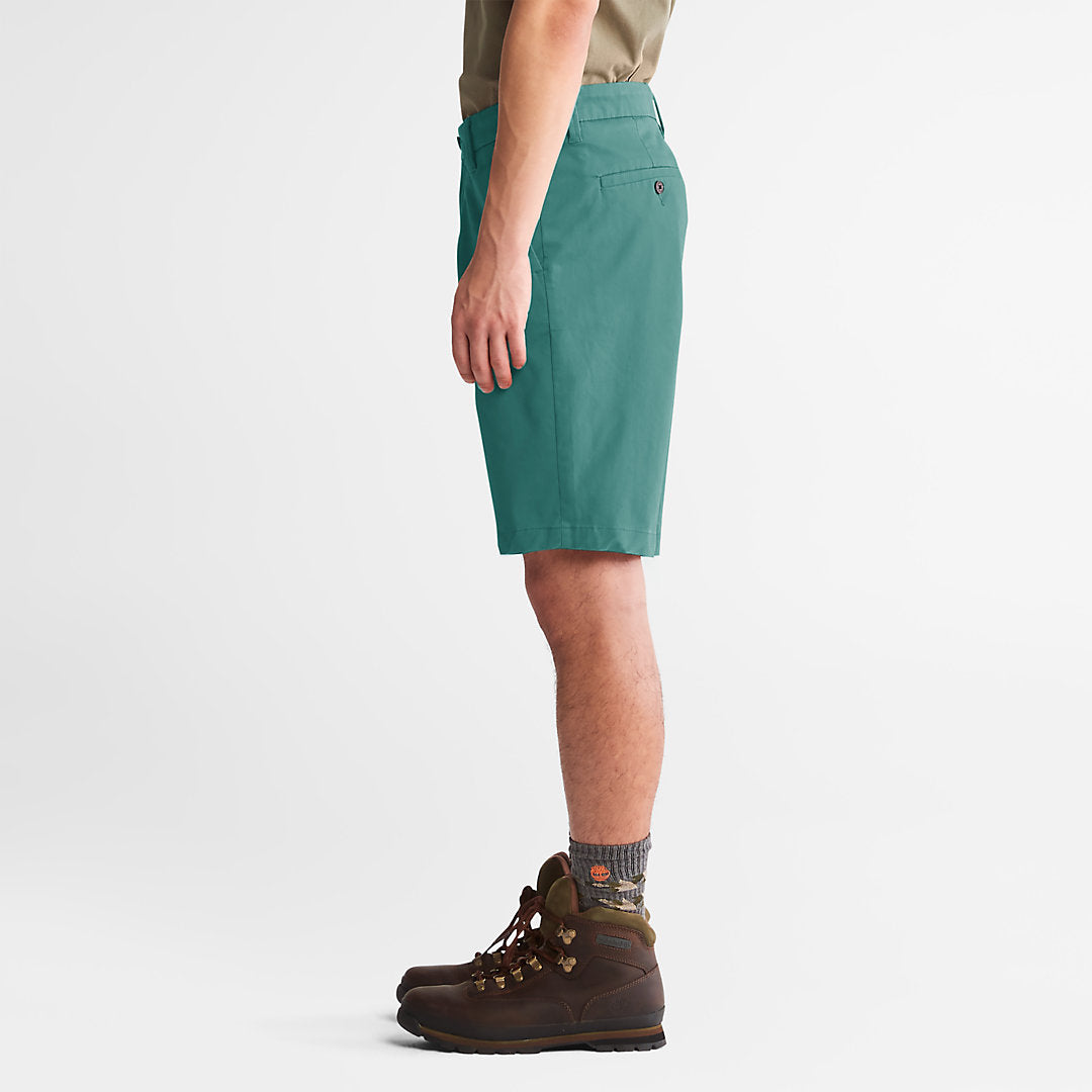 Mens Squam Lake Stretch Chino Shorts for Men in Green - Timberland