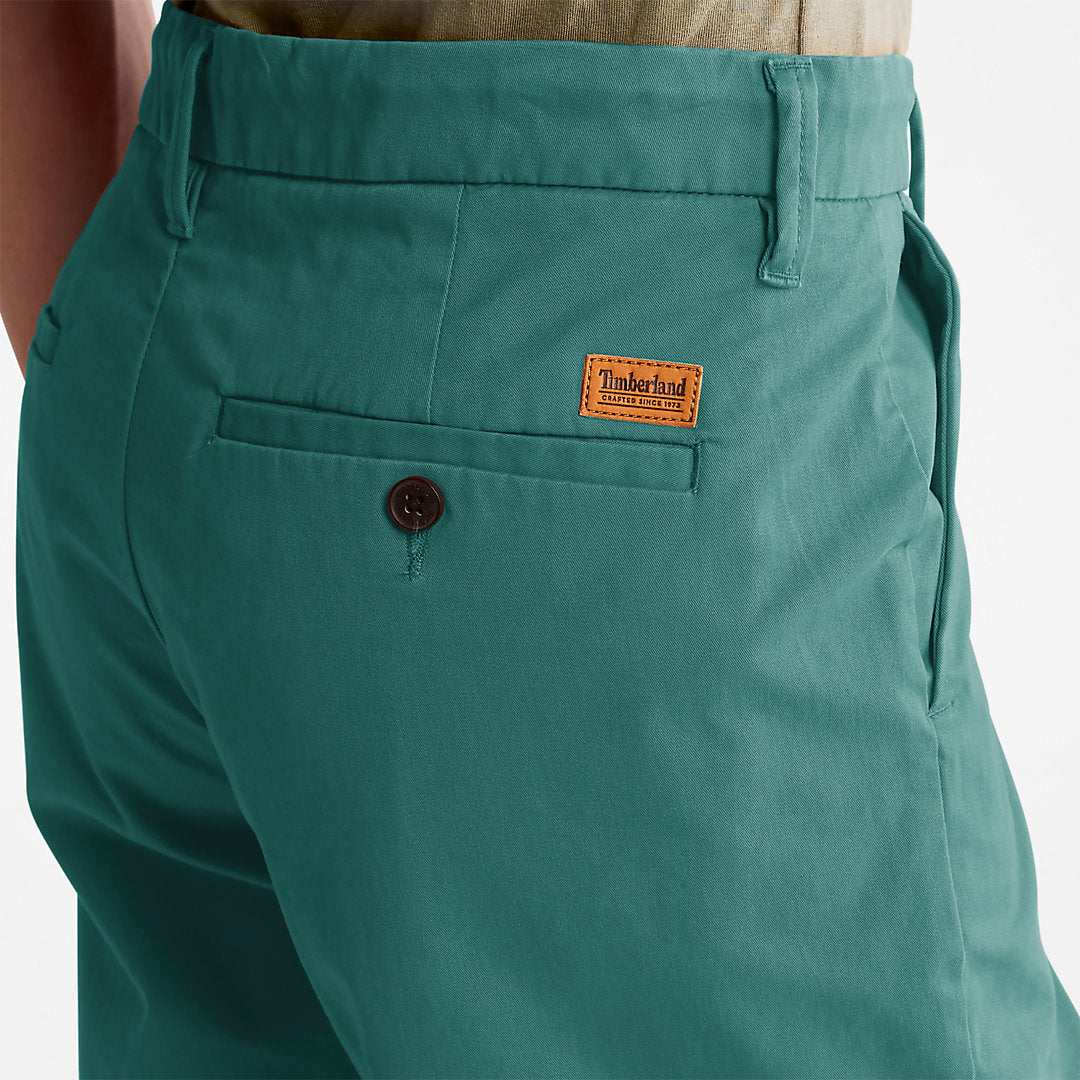 Mens Squam Lake Stretch Chino Shorts for Men in Green - Timberland