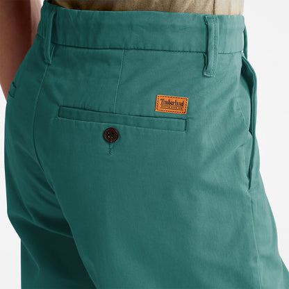 Mens Squam Lake Stretch Chino Shorts for Men in Green - Timberland
