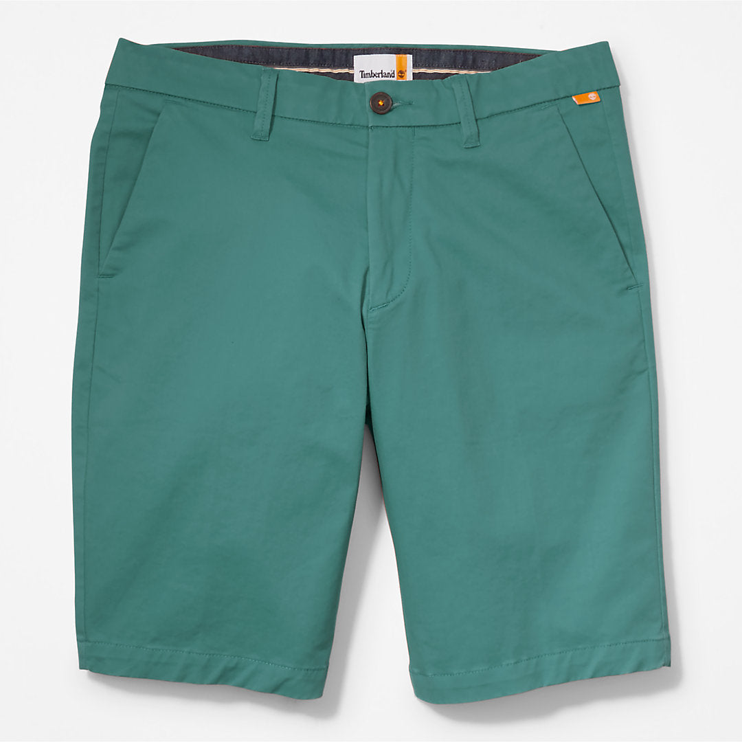 Mens Squam Lake Stretch Chino Shorts for Men in Green - Timberland