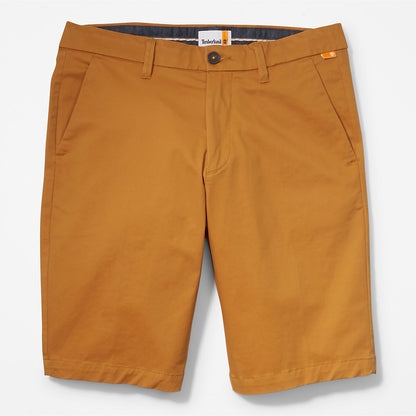 Mens Squam Lake Stretch Chino Shorts for Men in Dark Yellow - Timberland