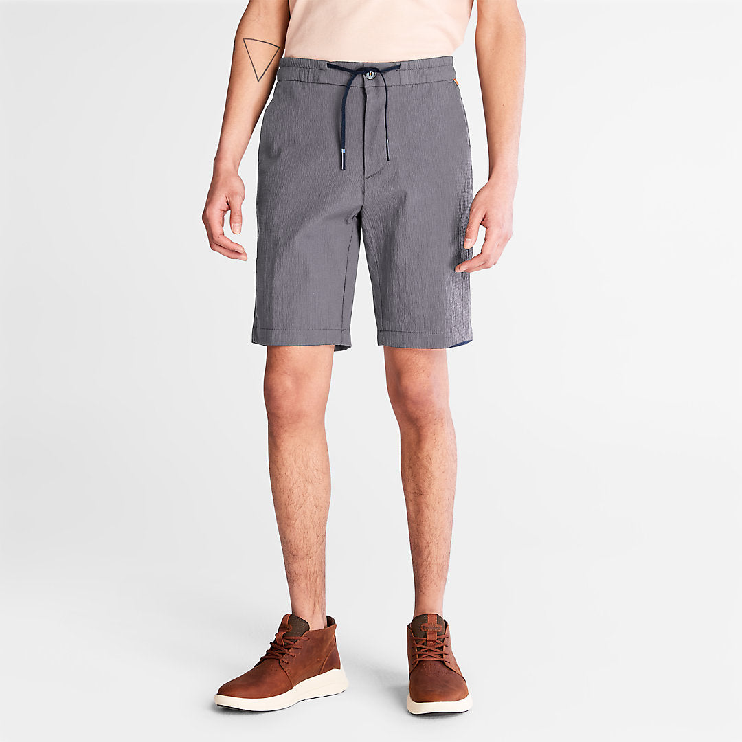 Mens Squam Lake Seersucker Shorts for Men in Grey - Timberland