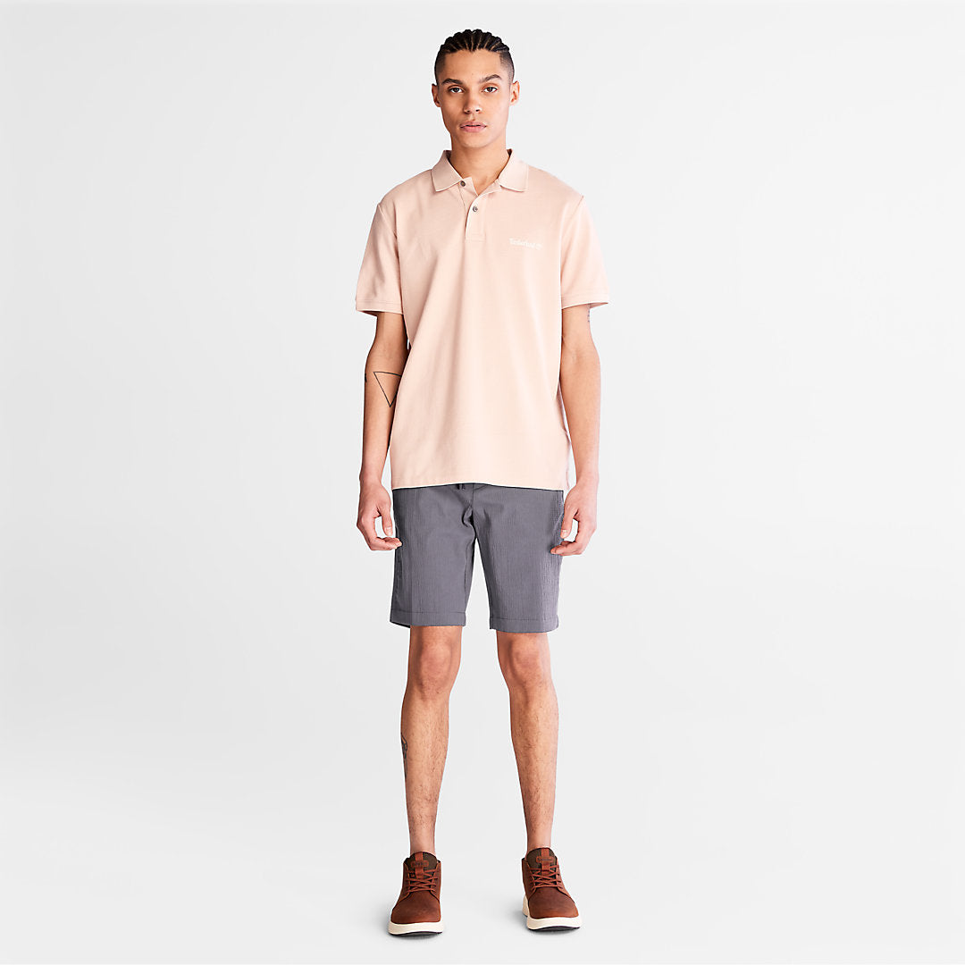 Mens Squam Lake Seersucker Shorts for Men in Grey - Timberland