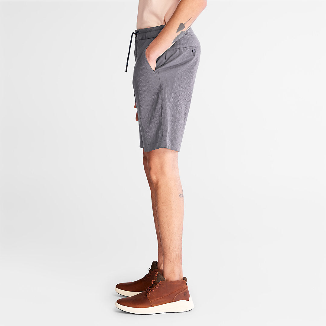 Mens Squam Lake Seersucker Shorts for Men in Grey - Timberland