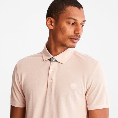 Mens Baboosic Brook Oxford Polo for Men in Light Pink - Timberland