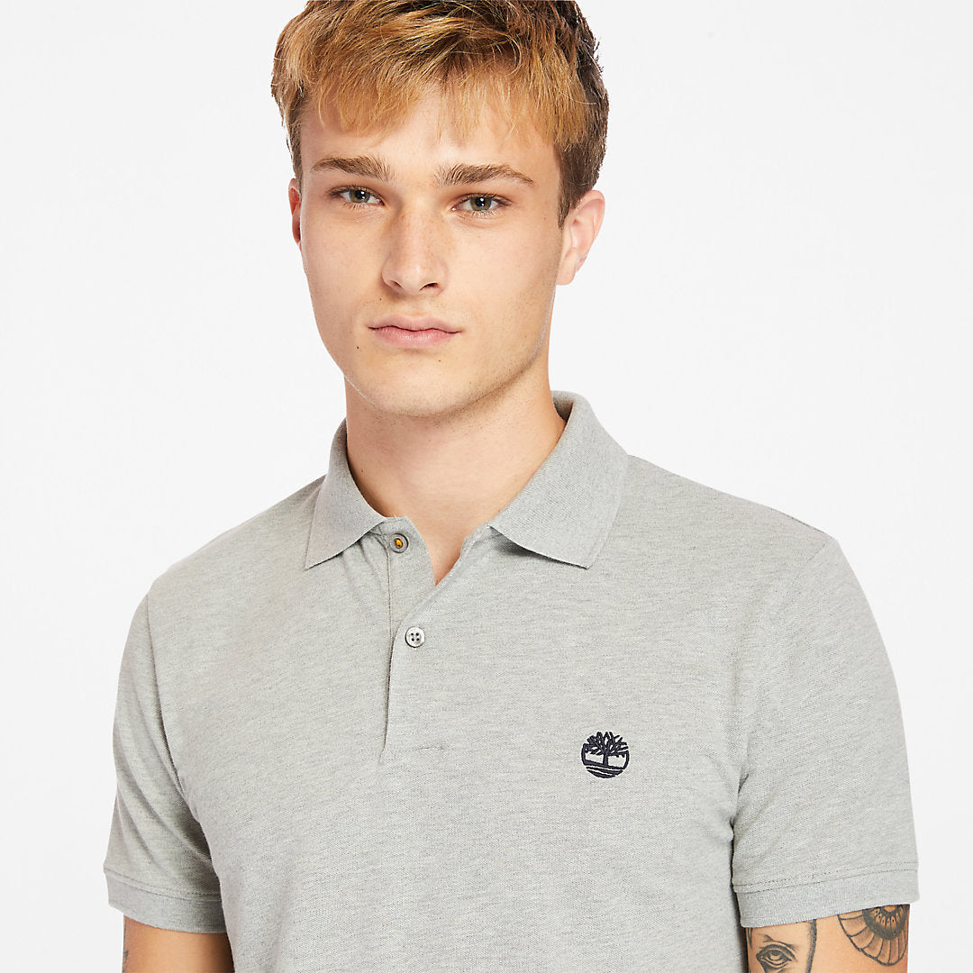 Mens Merrymeeting River Polo Shirt for Men in Grey - Timberland