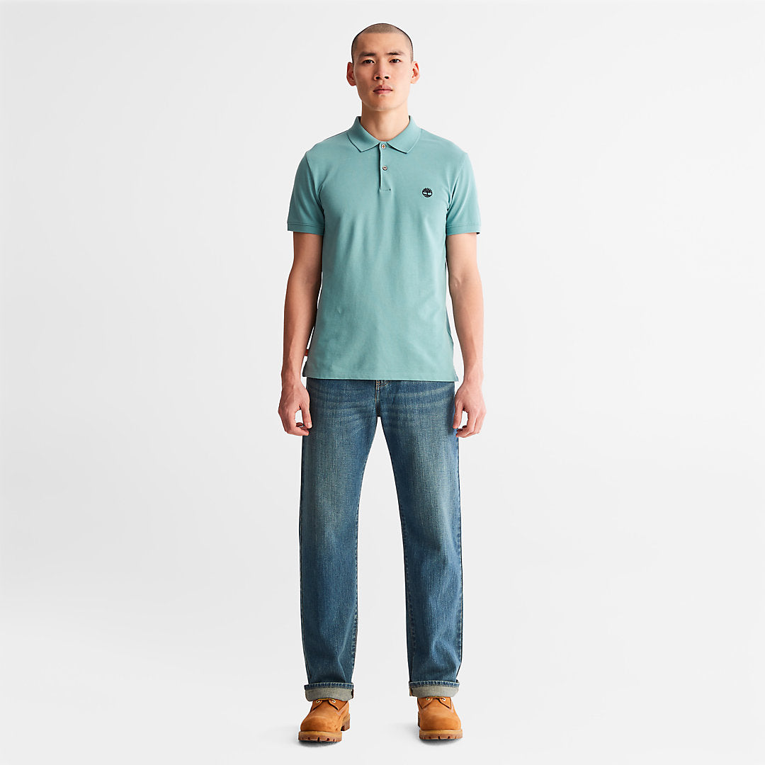 Mens Merrymeeting River Polo Shirt for Men in Green - Timberland
